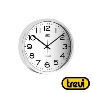Relógio De Parede Redondo Prateado Ø30cm TREVI - (OM3318S)