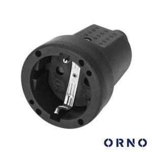 Ficha Schuko Fêmea 2P+E 230V ORNO - (OR-AE-13223(GS))