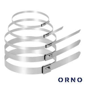 Conjunto 100 Abraçadeiras Em Aço Inoxidável ORNO - (OR-AE-13314/SS)