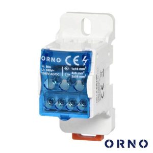 Bloco de Distribuição de Energia 80A ORNO - (OR-LZ-8207/80)