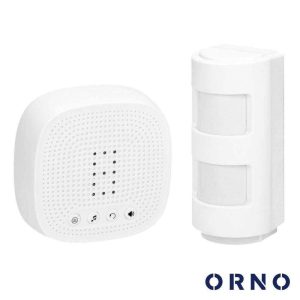 Alarme S/ Fios C/ Sirene E Sinal de Luz IP44 300m ORNO - (OR-MA-716)