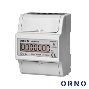 Contador de Energia Monofásico 230V/80A 4.5 Módulos Din ORNO - (OR-WE-522)
