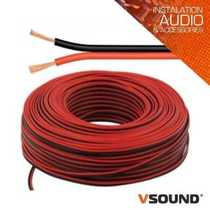 Cabo Coluna 2x2.50mm Preto/Vermelho Paralelo VSOUND - (PCC250V)