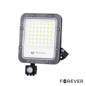 Foco LED 30W C/ Sensor 230V 6500K 4500lm IP65 Preto FOREVER - (PROXIM+30CW-S)