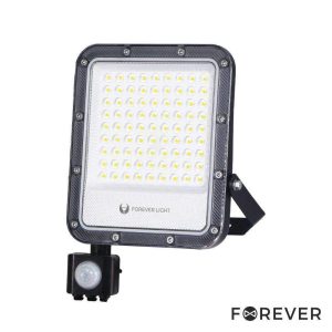 Foco LED 50W C/ Sensor 230V 6500K 7500lm IP65 Preto FOREVER - (PROXIM+50CW-S)