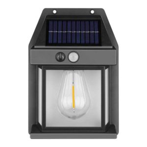 Aplique LED Solar 1W C/ Sensor Movimento PIR 3000K - (SL/R-3/B)