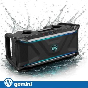 Coluna Bluetooth V5.4 TWS Flutuante 300W IP67 GEMINI - (SOSP-600)