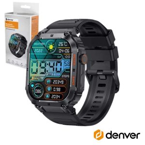 SmartWatch P/ Android iOS Preto DENVER - (SWC-191B)