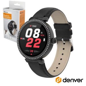 SmartWatch Multifunções P/ Android IOS IP67 Preto DENVER - (SWC-342B)
