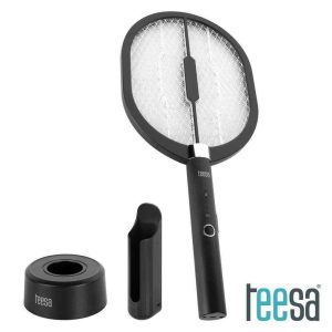 Raquete Mosquiteiro Elétrica Recarregável 3 em 1 TEESA - (TSA0163)