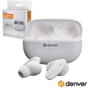 Auriculares Bluetooth 5.3 C/ Mic Dock ANC DENVER - (TWE-49ENC)