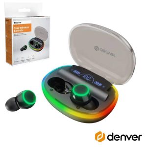 Auriculares Bluetooth 5.3 C/ Mic Dock RGB DENVER - (TWE-55B)