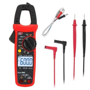 Pinça Amperimétrica Digital 600A 600V 60MOhm NCV T-RMS UNI-T - (UT204+)