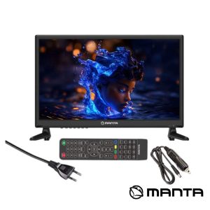 TV LED 19" HD HDMI USB Colunas 2x3W 12V/230V MANTA - (MATV001LHN19)