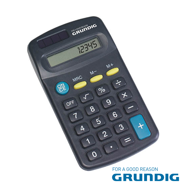 Máquina Calculadora 8 Dígitos Solar Grundig - (46667)