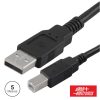 Cabo USB-A 2.0 Macho / USB-B Macho 5m - (95-602/5NB)