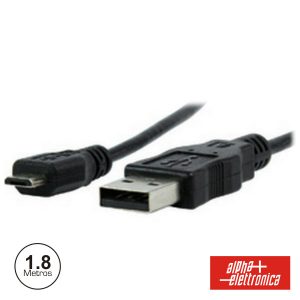 Cabo USB-A 2.0 Macho / Micro USB-B Macho 1.8m - (95-651A)