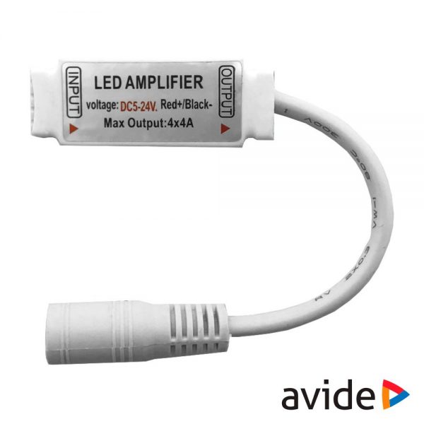 Mini Amplificador P/ Fita LEDS RGBW 12V AVIDE - (ABLS12VMRGBW-AMP)