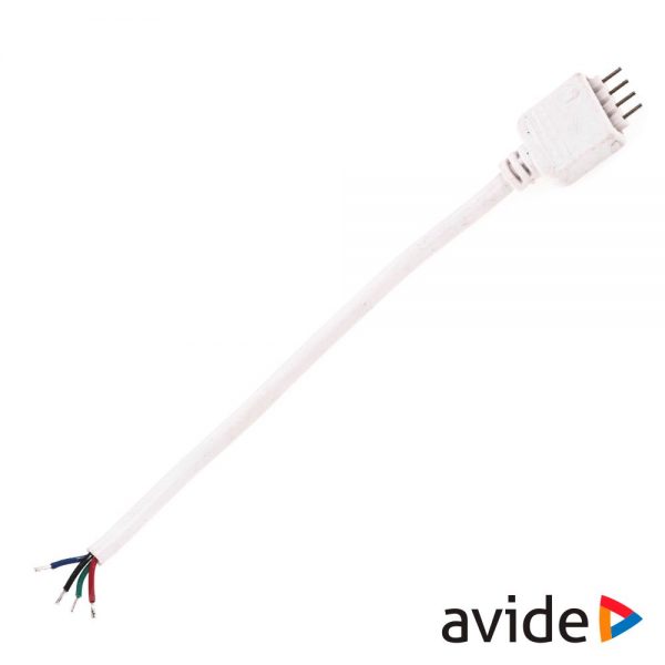 Adaptador Macho P/ Alimentação de Fitas LED RGB AVIDE - (ABLS12VRGB-05)
