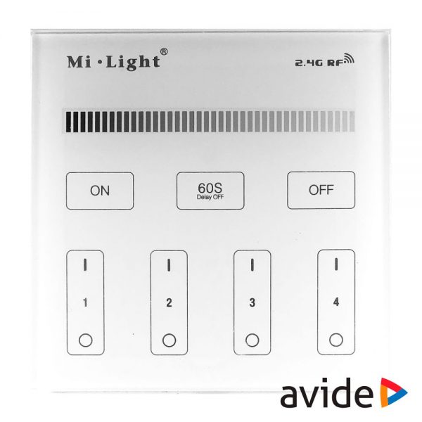 Interruptor de Parede Tátil P/ Fita LEDS 12V Monocor AVIDE - (ABLS12VTPSDIMM-4Z)