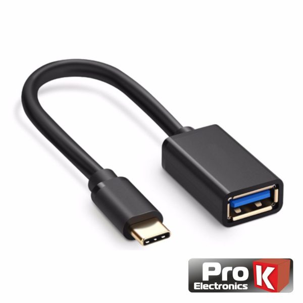 Cabo Adaptador USB-C 3.0 Macho/USB-A Fêmea OTG PROK - (ADPUSB3.0C/4)