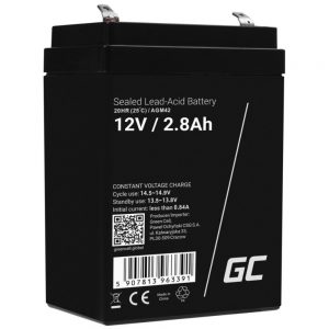 Bateria Chumbo Gel AGM 12V 2.8A GREEN CELL - (AGM42)
