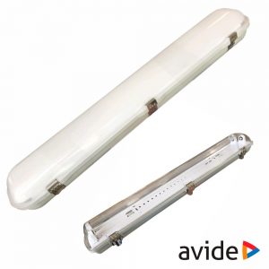 Armadura Estanque 150cm p/ 2 Lâmpadas LED Tubular T8 AVIDE - (ATPF-2X58W)