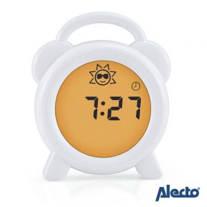 Relógio Despertador Digital Branco ALECTO - (BC-100)