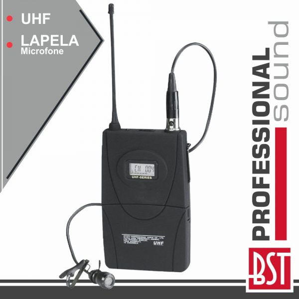 Microfone Lapela S/ Fios Uhf P/ Udr-110 E Uhf-2400 BST - (BP7)