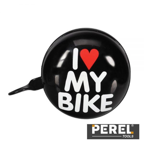 Campainha p/ Bicicleta - I love my bike - Ø 8 cm - PEREL - (BR2)