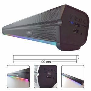 Barra Som S/Fios 90cm 60W USB/Micro SD/HDMI/FM/BT/Comando IR - (BS11)
