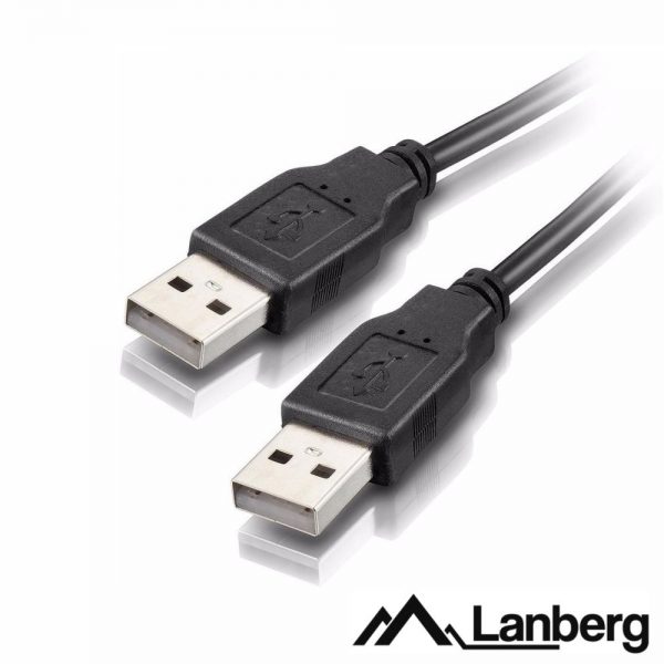 Cabo USB-A 2.0 Macho / USB-A Macho 1.8m LANBERG - (CA-USBA-20CU-0018)