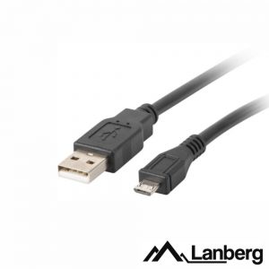Cabo USB-A 2.0 Macho / Micro USB Macho 1m LANBERG - (CA-USBM-10CC-0010B)