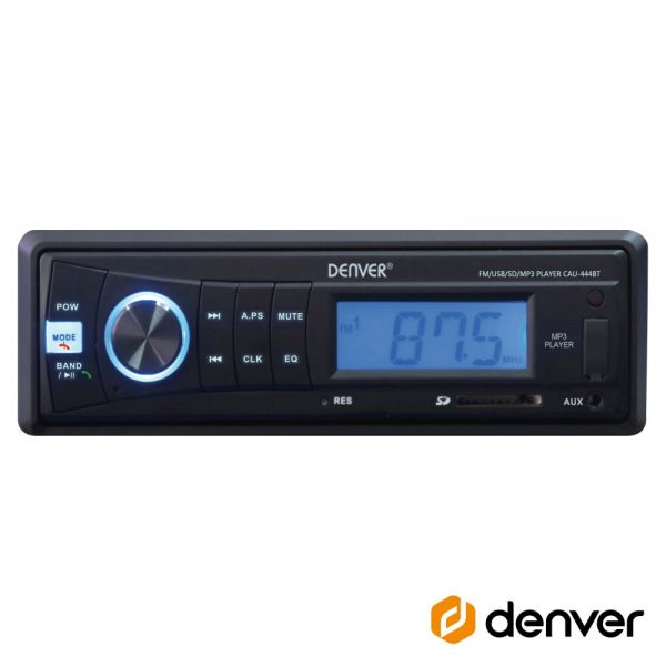 Auto-Rádio Mp3 Wma 7Wx4 C/ FM/SD/USB/AUX/BT DENVER - (CAU-444BT)