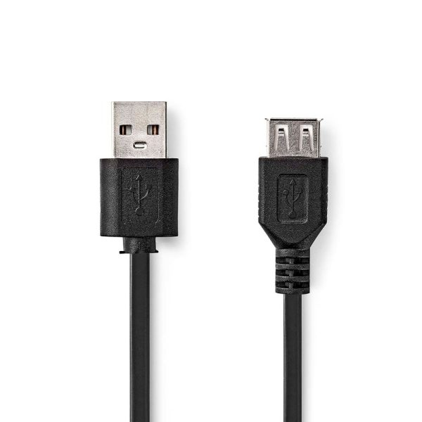 Cabo USB-A 2.0 Macho / USB-A Fêmea 0.2m - (CCGP60010BK02)