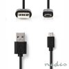 Cabo USB-A 2.0 Macho / Micro USB-B 5M Preto - (CCGP60500BK50)