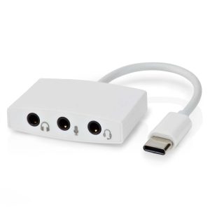 Adaptador Placa Som USB-C C/ 3 Fichas Jack 3.5mm - (CCGP65900WT01)