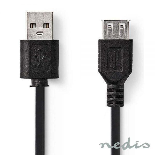 Cabo USB-A 2.0 Macho / USB-A Fêmea 2M - (CCGT60010BK20)