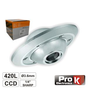 Câmara Vigilância Ccd Cores 420l 1/4" Sharp Oculo/Porta PROK - (CVC010LA)