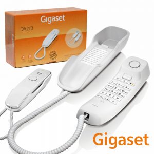 Telefone Digital Rede Fixa DA210 Branco GIGASET - (DA210W)