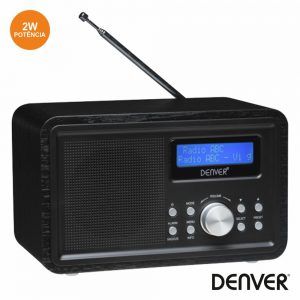 Rádio AM/FM C/ Alarme DENVER - (DAB-35BLACK)
