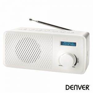 Rádio AM/FM C/ Tela Lcd Branco DENVER - (DAB-41WHITE)