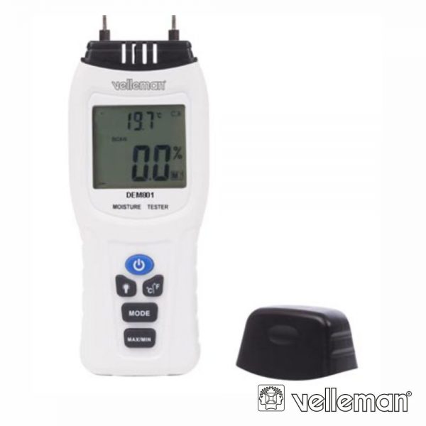 Medidor De Húmidade Digital C/ Termômetro - (DEM801)