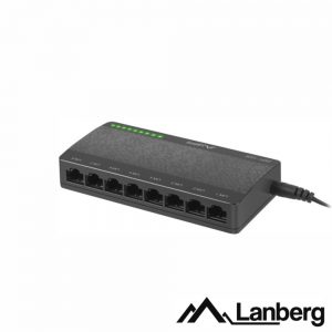 Switch de Rede Ethernet 1GB/s 8 Portas RJ45 LANBERG - (DSP1-1008)