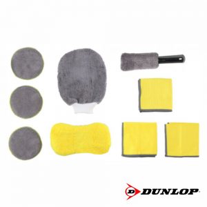 Kit P/ Limpeza de Automóvel 9pcs DUNLOP - (DUN328)