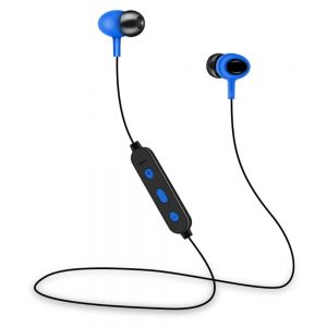 Auscultadores Bluetooth S/ Fios Desporto Preto/Azul - (EARPHSPORT02)