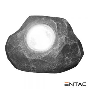 Candeeeiro Solar Formato Pedra ENTAC - (EGSL-P1LS14)