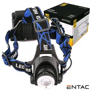Lanterna De Cabeça 1 LED 5W 600LM ENTAC - (EHL-ZOOM-5W-ALU)