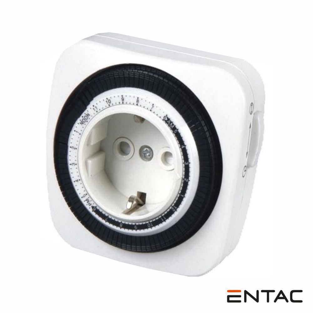Temporizador Analógico Ajustável 24h ENTAC - (EMTM24-1E)