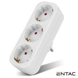 Ficha Elétrica Adaptadora 3x Schuko ENTAC - (EPAG-3EE)